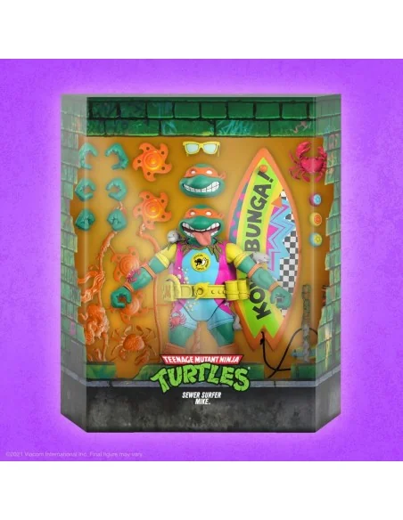 TMNT: Ultimates Wave 6 - Sewer Surfer Mike 7 inch Action Figure - 4 - 