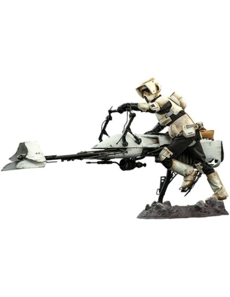 Scout Trooper & Speeder Bike Grogu Star Wars The Mandalorian 1/6 30 cm TMS017 - 3 - 