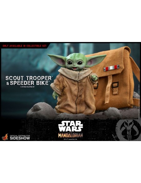 Scout Trooper & Speeder Bike Grogu Star Wars The Mandalorian 1/6 30 cm TMS017 - 18 - 