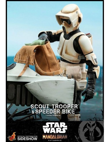 Scout Trooper & Speeder Bike Grogu Star Wars The Mandalorian 1/6 30 cm TMS017 - 19 - 