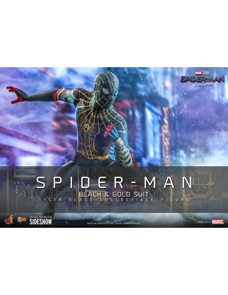 Spider-Man No Way Home 1/6 Black & Gold Suit 30 cm - 3 - 