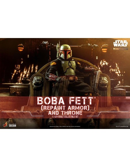 Star Wars The Mandalorian 1/6 Boba Fett Repaint Armor and Throne 30 cm - 3 - 