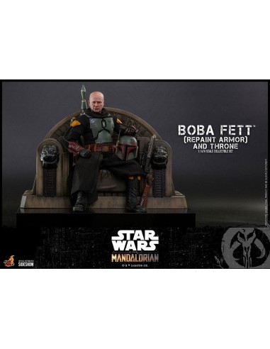 Star Wars The Mandalorian 1/6 Boba Fett Repaint Armor and Throne 30 cm - 4 - 