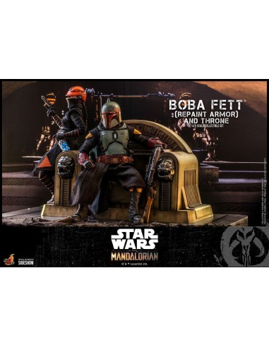 Star Wars The Mandalorian 1/6 Boba Fett Repaint Armor and Throne 30 cm - 5 - 