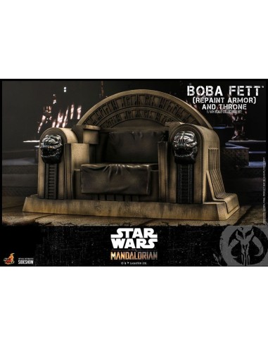 Star Wars The Mandalorian 1/6 Boba Fett Repaint Armor and Throne 30 cm - 16 - 