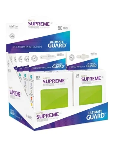 Ultimate Guard Supreme UX Sleeves Standard Size Matte Light Green (80) - 2 - 