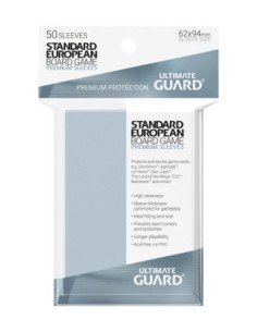 Ultimate Guard Premium Soft Sleeves for Board Game Cards Standard European (50)