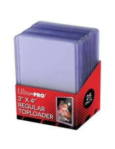 E-81222 Toploader Bordo Trasparente 3" x 4" Clear Regular (25 Pcs) - 1 - 