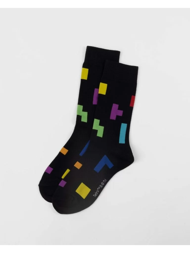 Tetris Socks Tetriminos Pattern