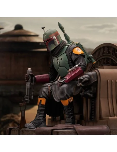 Star Wars The Mandalorian Premier Collection 1/7 Boba Fett on Throne 24 cm - 7 - 