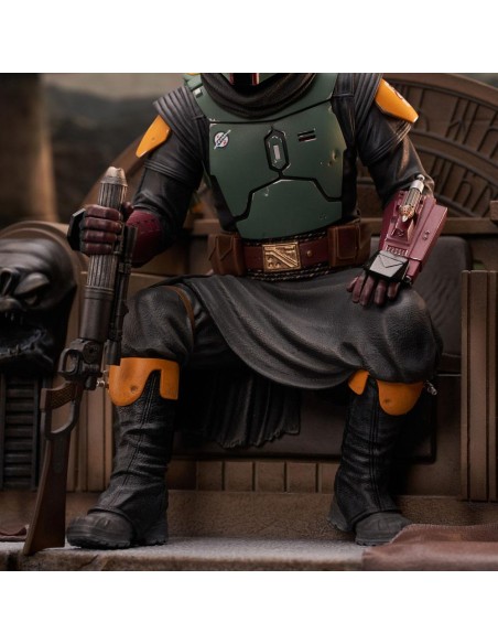 Star Wars: The Mandalorian Premier Collection 1/7 Boba Fett on Throne 24 cm - 12 - 