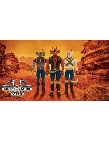 Biker Mice From Mars 3 Action Figures 17 cm