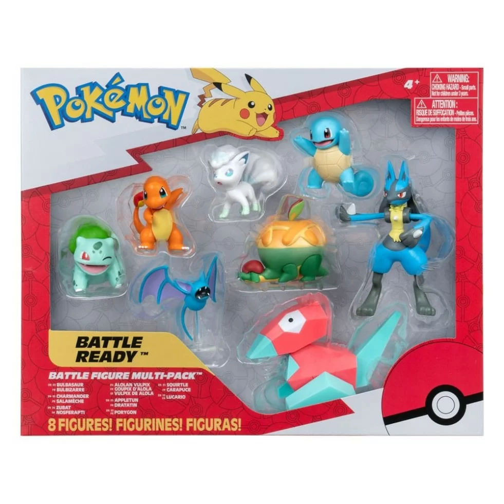 Pokemon Battle Figure Conjunto Com 8 Bonecos Dtc - 4846