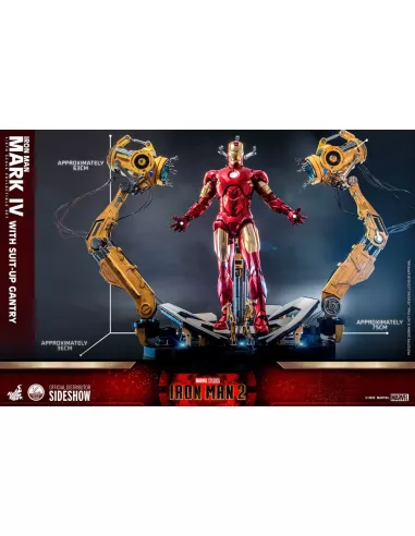 Iron Man Mark IV with Suit-Up Gantry 49 cm Quarter Scale