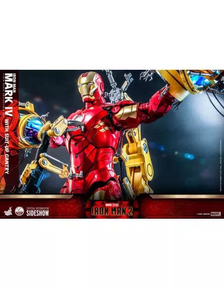 Iron Man Mark IV with Suit-Up Gantry 49 cm Quarter Scale