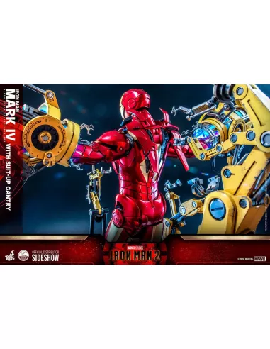 Iron Man Mark IV with Suit-Up Gantry 49 cm Quarter Scale