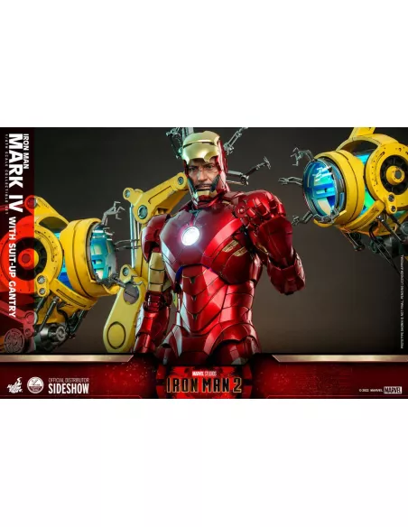 Iron Man Mark IV with Suit-Up Gantry 49 cm Quarter Scale