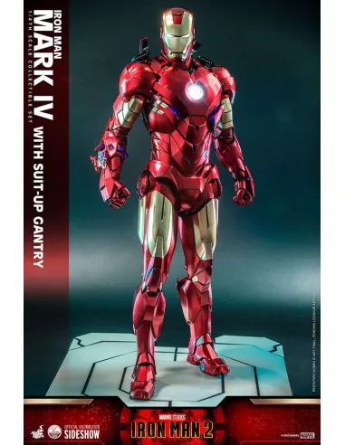 Iron Man Mark IV with Suit-Up Gantry 49 cm Quarter Scale