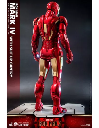 Iron Man Mark IV with Suit-Up Gantry 49 cm Quarter Scale