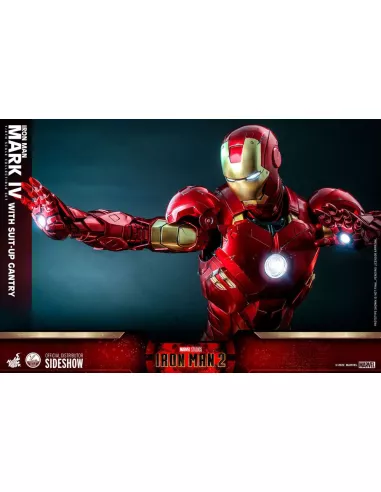 Iron Man Mark IV with Suit-Up Gantry 49 cm Quarter Scale