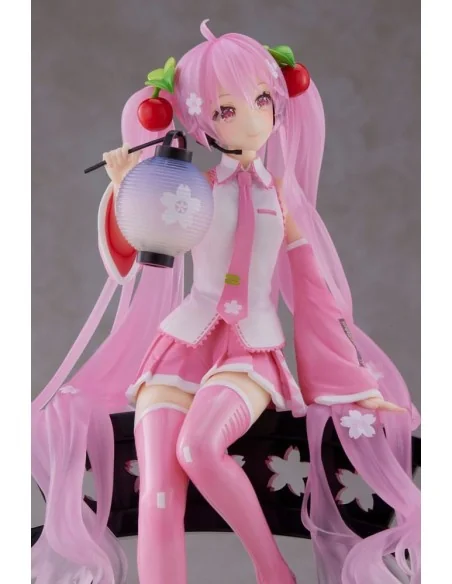 Hatsune Miku AMP PVC Statue Statue Sakura Miku Lantern Ver. Reissue 20 cm