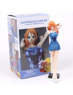 One Piece Nami Glitter & Glamours Nami Blue Metallic Color 25cm