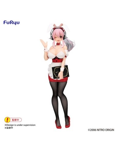 Super Sonico BiCute Bunnies PVC Statue Super Sonico Waitress Ver. 28 cm