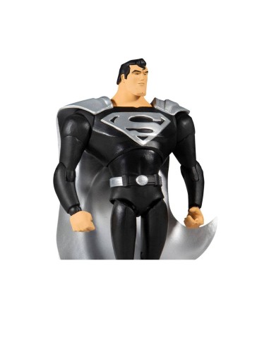 DC Multiverse Superman Black Suit Animated Series 18 cm