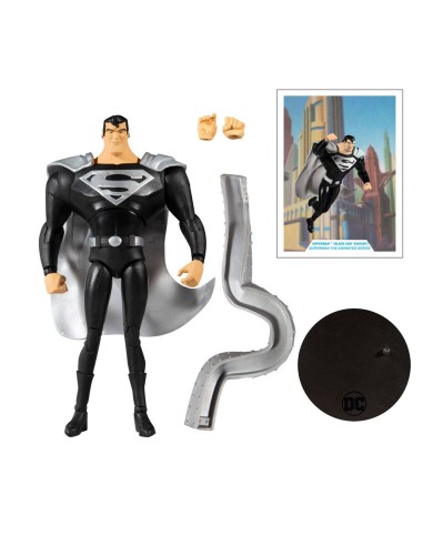 DC Multiverse Superman Black Suit Animated Series 18 cm