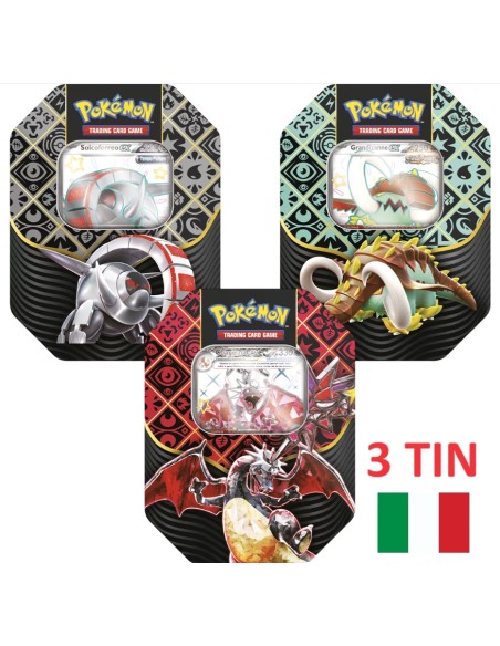 Pokemon Destino di Paldea Tin 3 pz set completo ITA