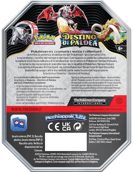 POKEMON - Tin Shiny Grandizanne - Destino Di Paldea (ITA)