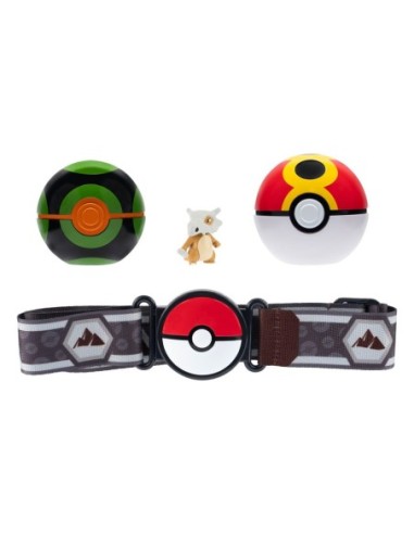 Pokémon Clip'n'Go Poké Ball Belt Set Repeat Ball, Dusk Ball & Cubone