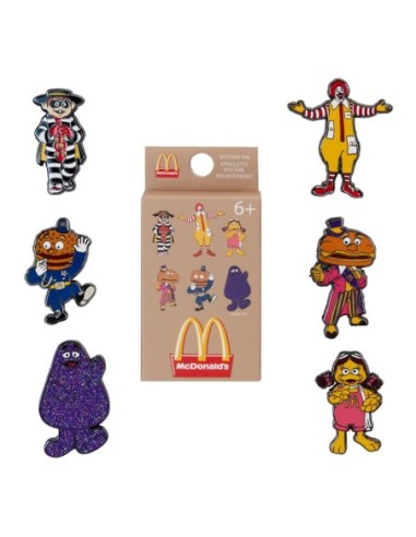 McDonalds Enamel Pins Character Blind Box Assortment (12)  Loungefly