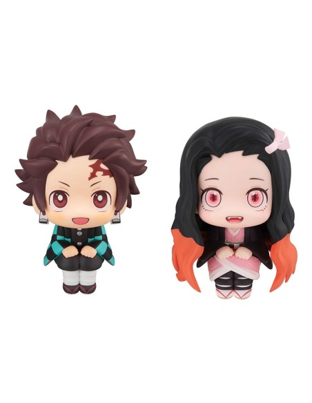 Demon Slayer:Look Up PVC Statue Tanjiro Kamado Sharp face Ver. & Nezuko Kamado Conquered the sun Ver. 11 cm (with gift)