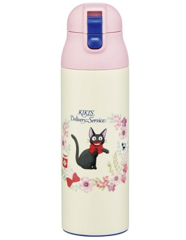 Kiki delivery's service Water Bottle One Push Jiji Guirlande de fleurs 500 ml