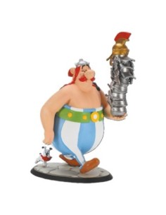 Asterix Statue Obelix Stack of Helmets and Dogmatix 21 cm