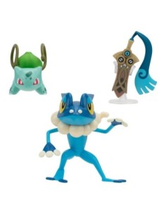 Pokémon Battle Figure Set 3-Pack Honedge, Bulbasaur 4, Frogadier 5 cm