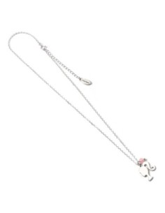 Barbie Pendant & Necklace Silhouette & Quartz Bead (Sterling Silver)