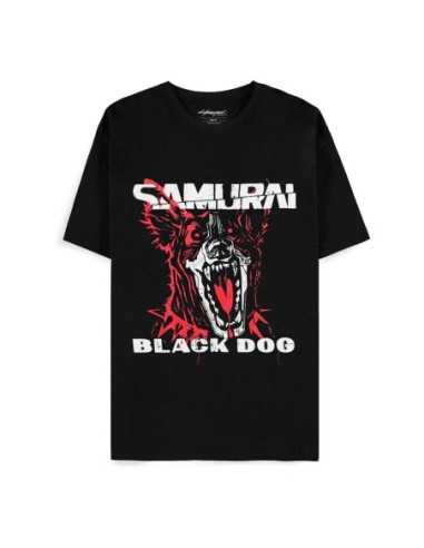 Cyberpunk 2077 T-Shirt Black Dog Samurai Album Art