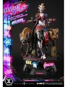 Batman Ultimate Premium Masterline Series Statue Cyberpunk Harley Quinn Deluxe Version 60 cm