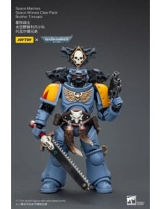 Warhammer 40k Action Figure 1/18 Space Marines Space Wolves Claw Pack Brother Torrvald 12 cm