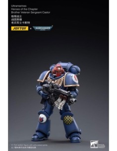 Warhammer 40k Action Figure 1/18 Ultramarines Heroes of the Chapter Brother Veteran Sergeant Castor 12 cm