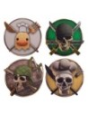 One Piece Coaster 4-Pack Characters 2  Cinereplicas
