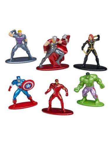 Marvel Comics Nano Metalfigs Diecast Mini Figures 6-Pack Wave 1 4 cm