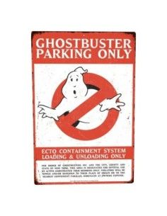 Ghostbusters Metal Sign Parking