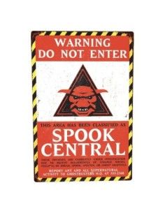 Ghostbusters Metal Sign Spook Central