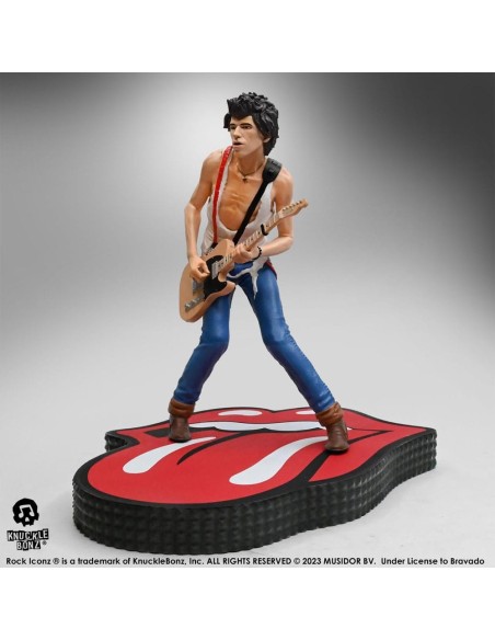 The Rolling Stones Rock Iconz Statue Keith Richards (Tattoo You Tour 1981) 22 cm  Knucklebonz