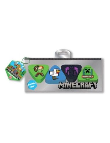 Minecraft Eraser 4-Pack Case (10)