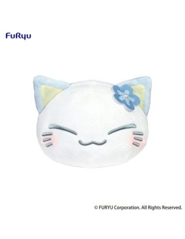 Nemuneko Cat Plush Figure Blue 18 cm  FURYU