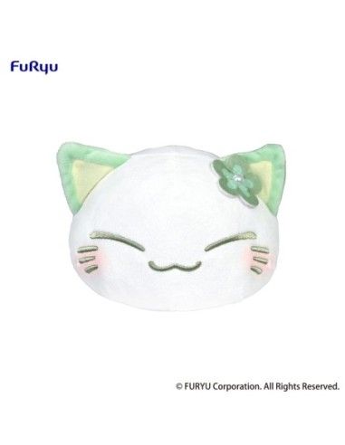 Nemuneko Cat Plush Figure Green 18 cm  FURYU